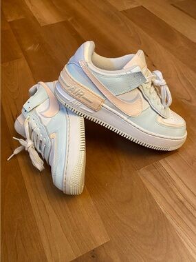 Nike Air Force 1 Shadow Sneakers - Mint, Peach & Lavender